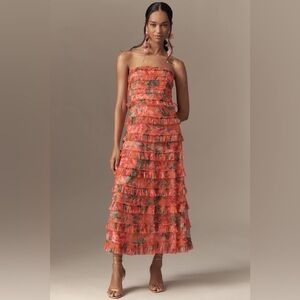 Mac Duggal Strapless Tiered Ruffled A-Line midi dress, 2